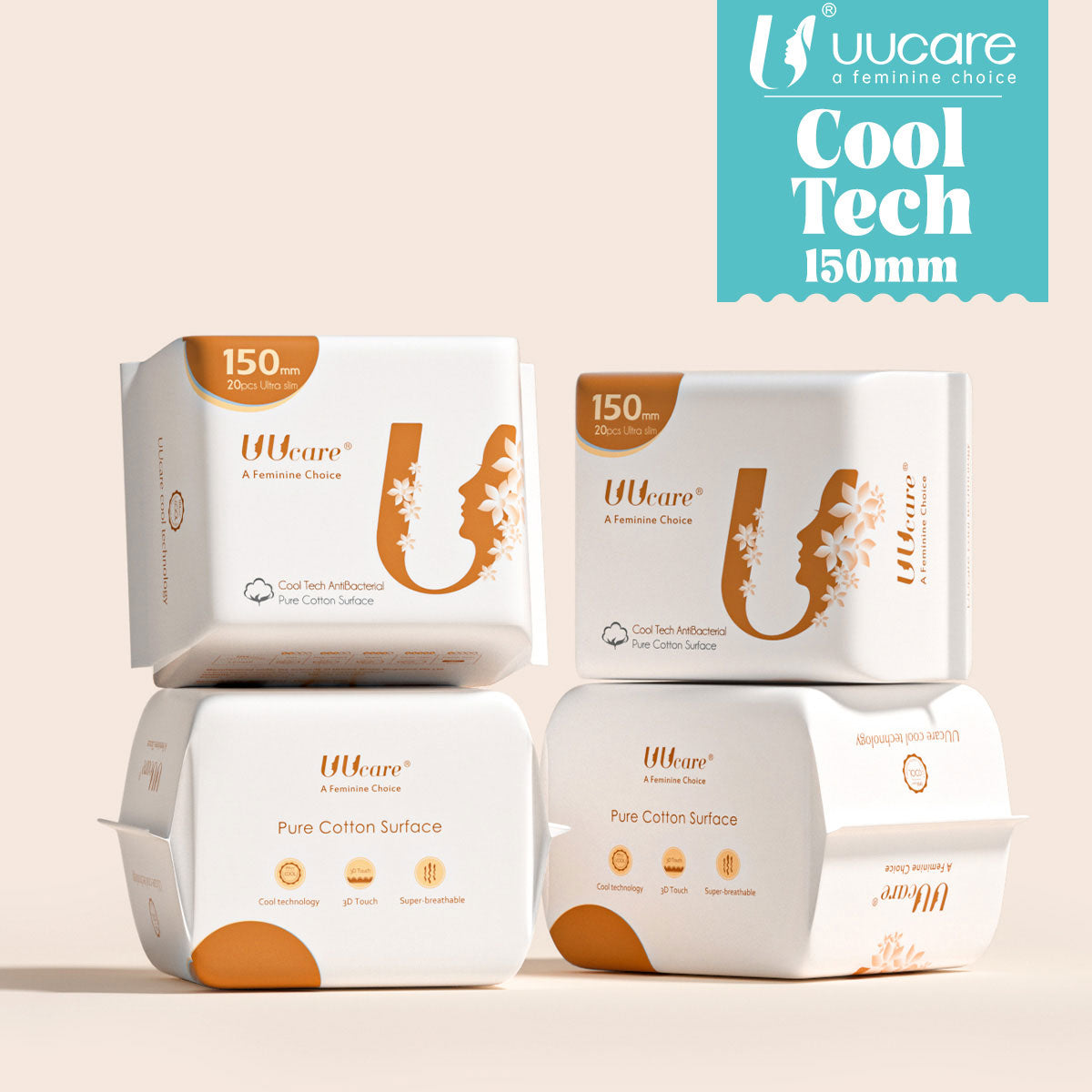 UUCare - Cool Tech Pantyliner 150mm x 20s