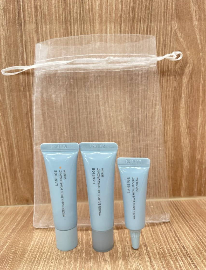 Laneige Water Bank Blue Hyaluronic Skin Care Trial Set 3 Items