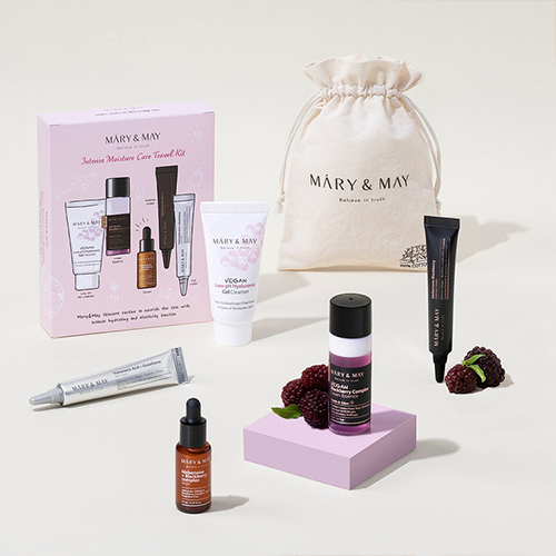 Mary & May - Intense Moisture Care Travel Kit (Cleanser+Toner+Serum+Cream+Eye cream)